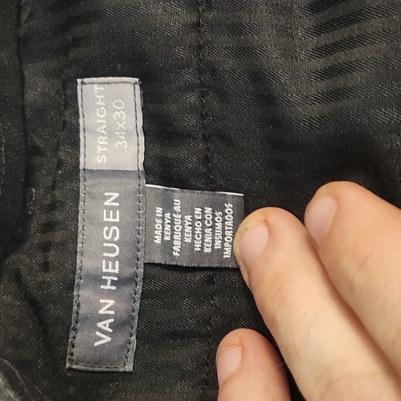 Van Heusen Flex 3 Slim Fit Pants in Charcoal - Picture 6 of 7